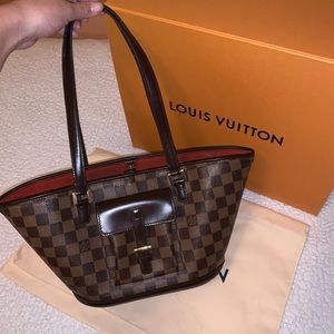 Louis Vuitton Damier Ebene Canvas Manosque PM Bag
